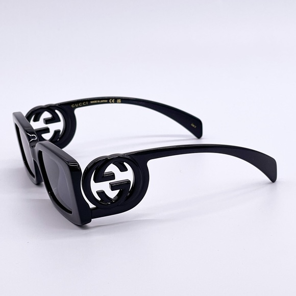 NEW GUCCI GG1325S 001 BLACK SQUARE WOMEN SUNGLASSES GUCCI - Picture 9 of 15